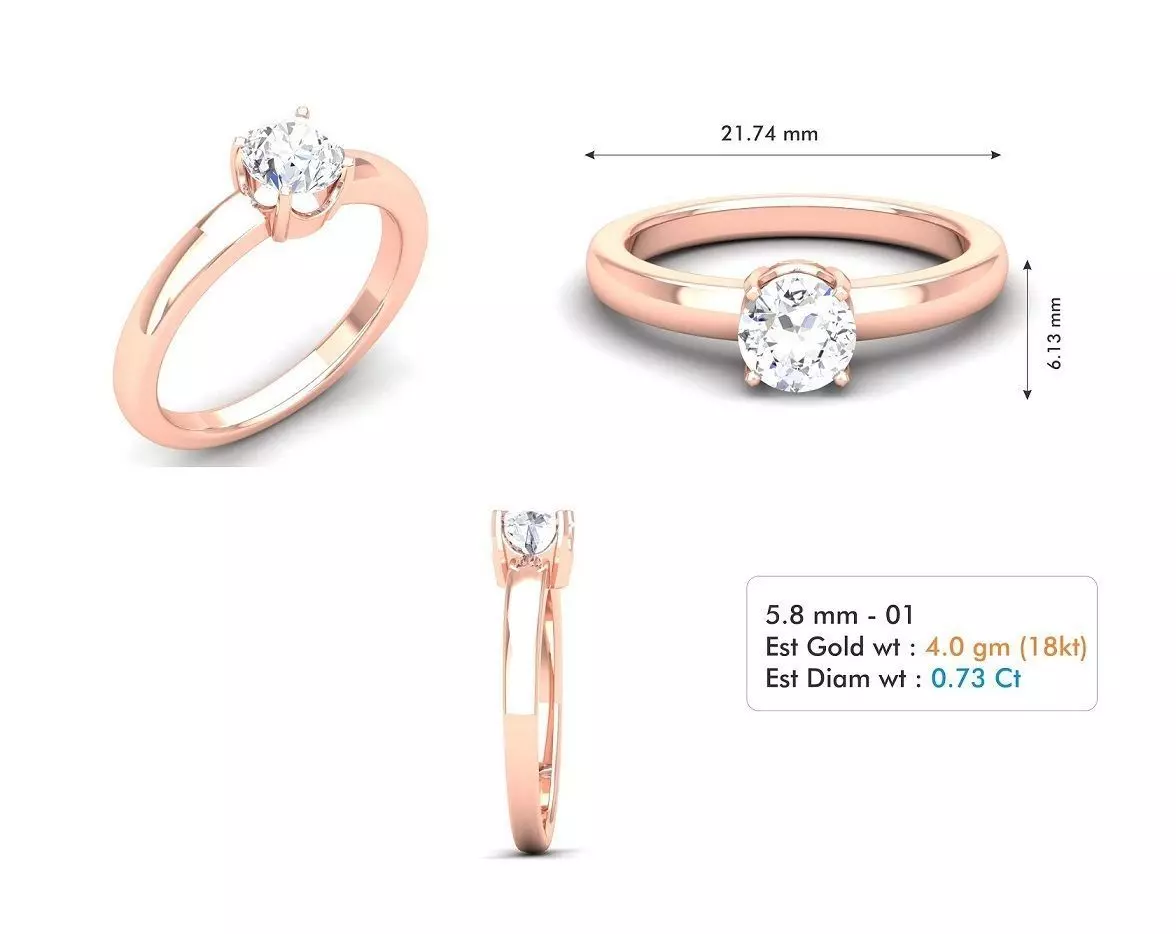 engagement ring 3D print model_0