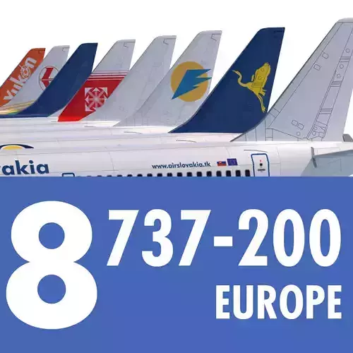 737 200 Collection Eight Europe Airlines