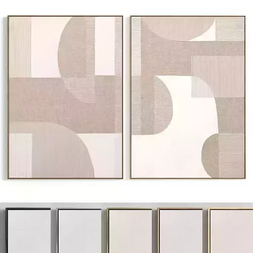 Plaster Two Photo Frame 111