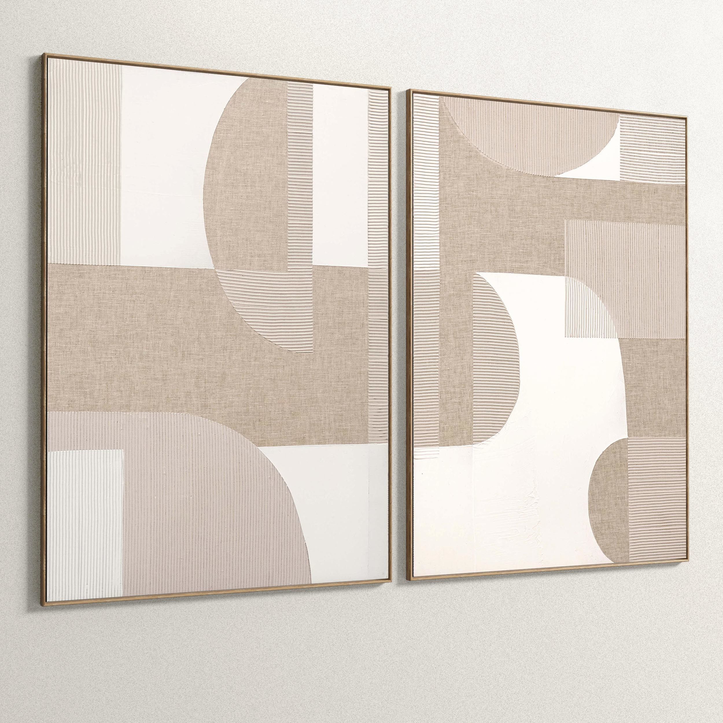 Plaster Two Photo Frame 111 Low-poly 3D model_3