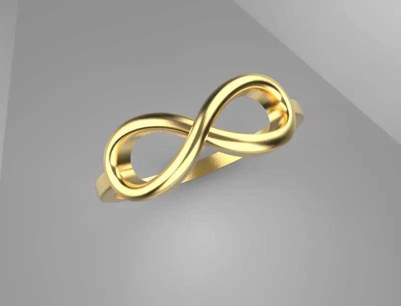 Infinity Ring 3D print model_0