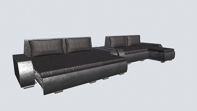Modern Sofa Low-poly 3D model