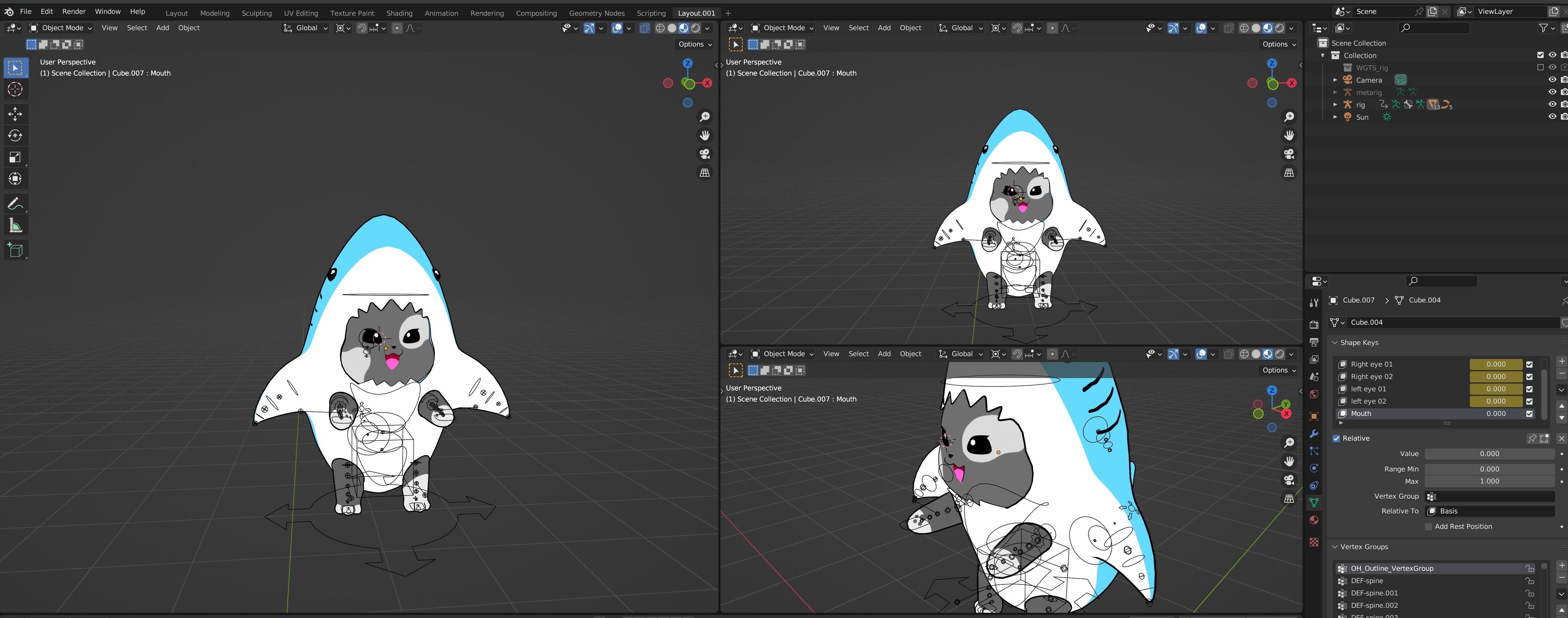 Viral Baby Shark Cats Entire Scenes and Characters Setup 3D model_2