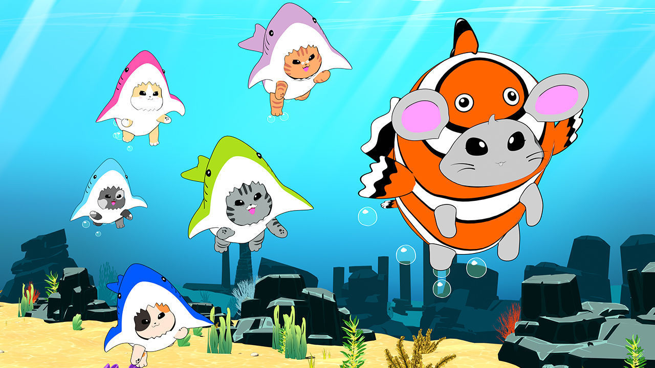 Viral Baby Shark Cats Entire Scenes and Characters Setup 3D model_3