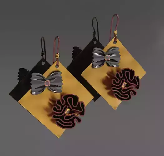 Earrings handkerchief
