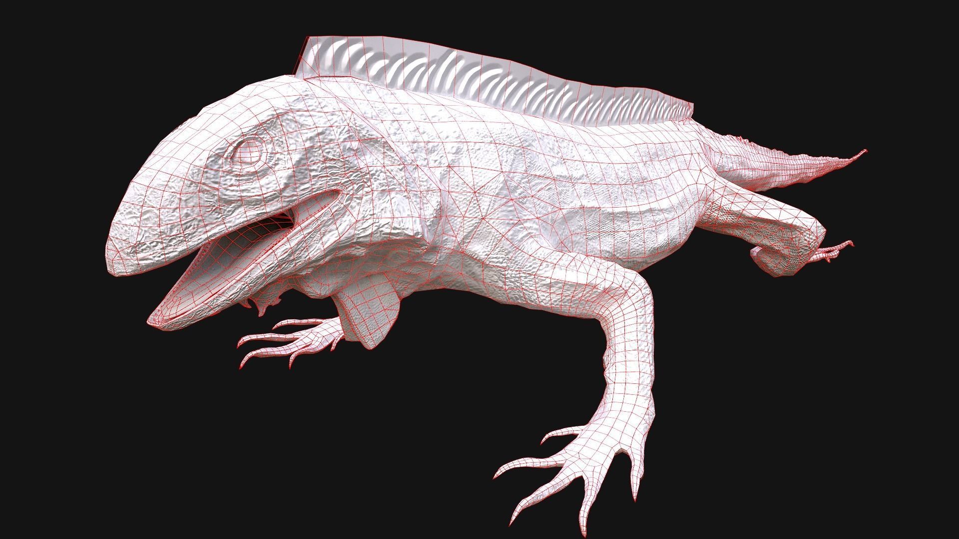 Reptile set  Low-poly 3D model_32