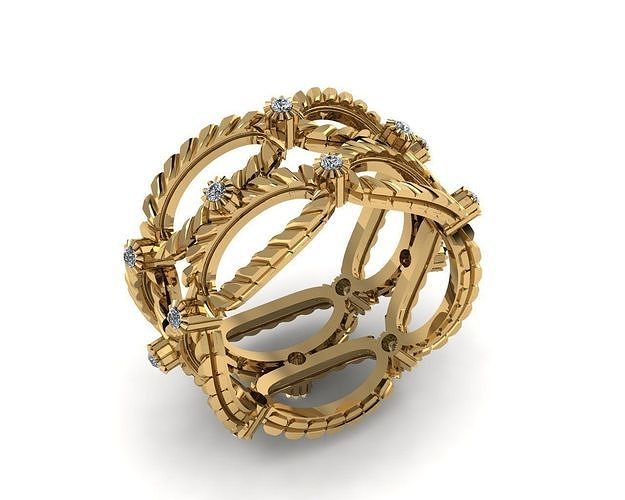 Rings 3D model 3D printable | CGTrader