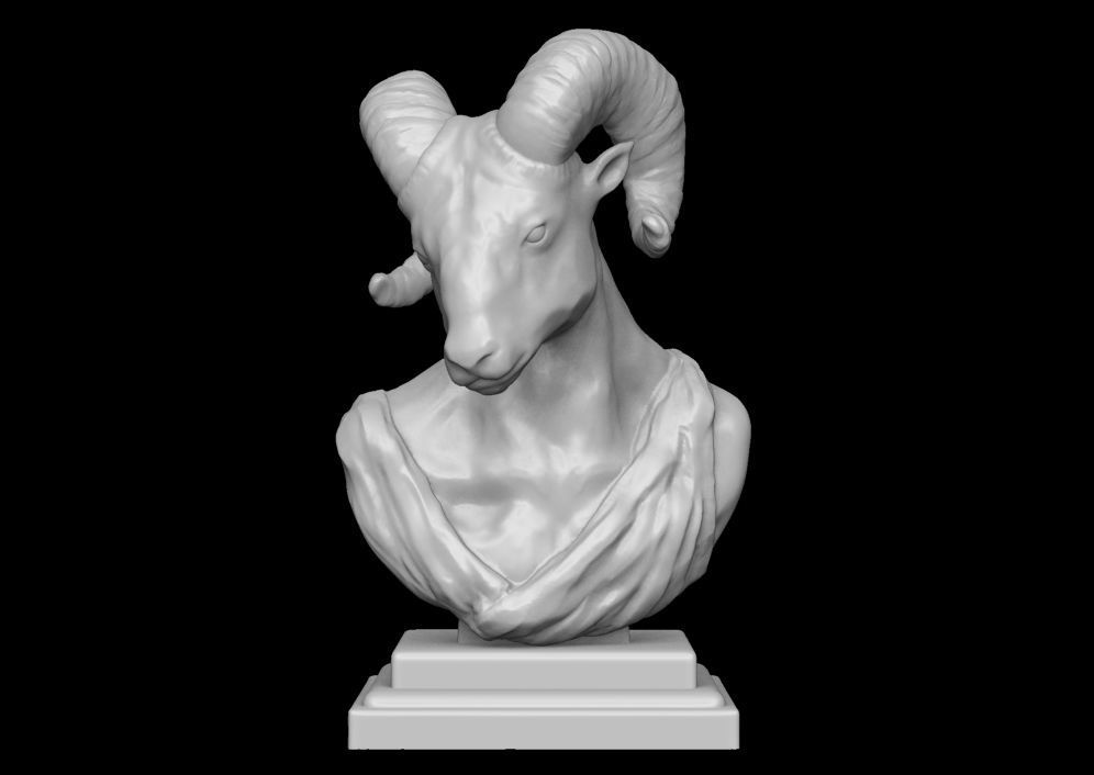 Roman Ram Sculpture 3D print model_6