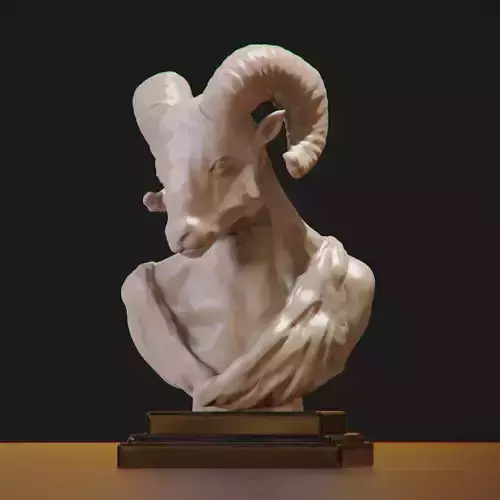 Roman Ram Sculpture 3D print model