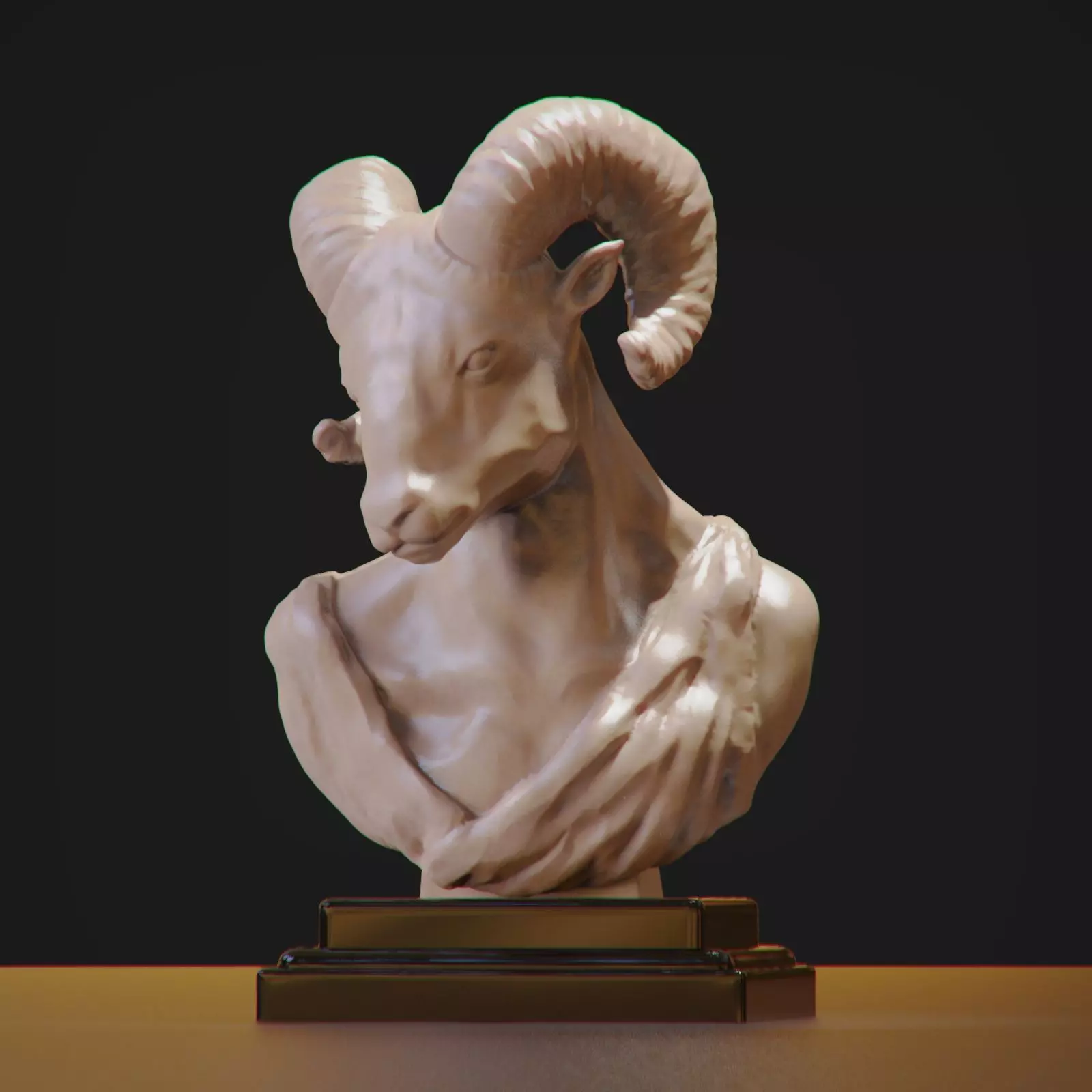 Roman Ram Sculpture 3D print model_0