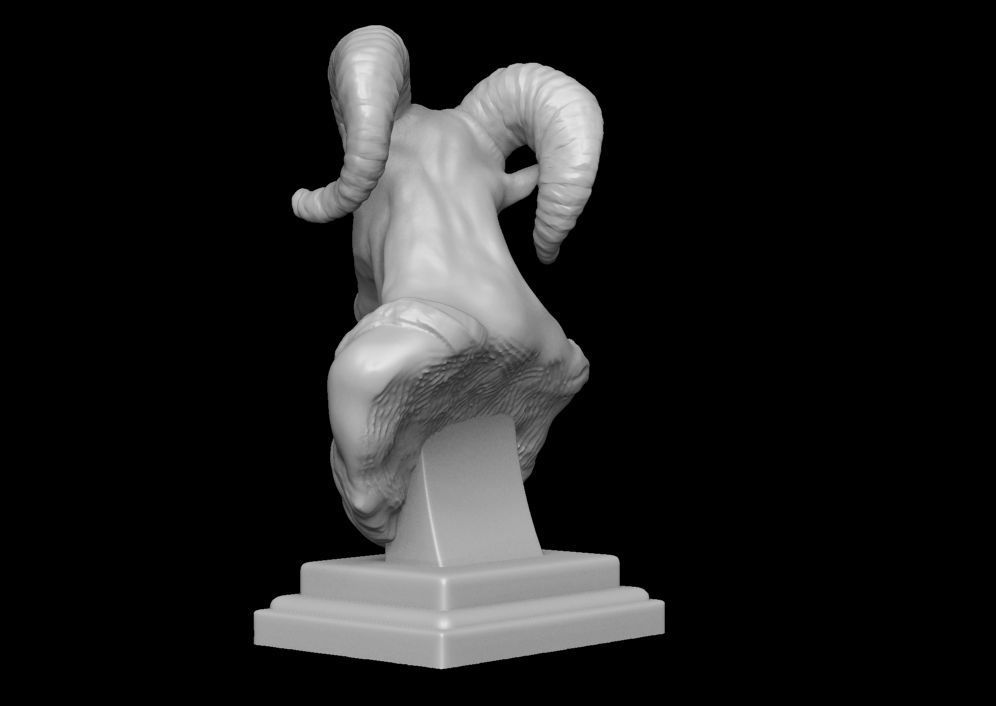 Roman Ram Sculpture 3D print model_11