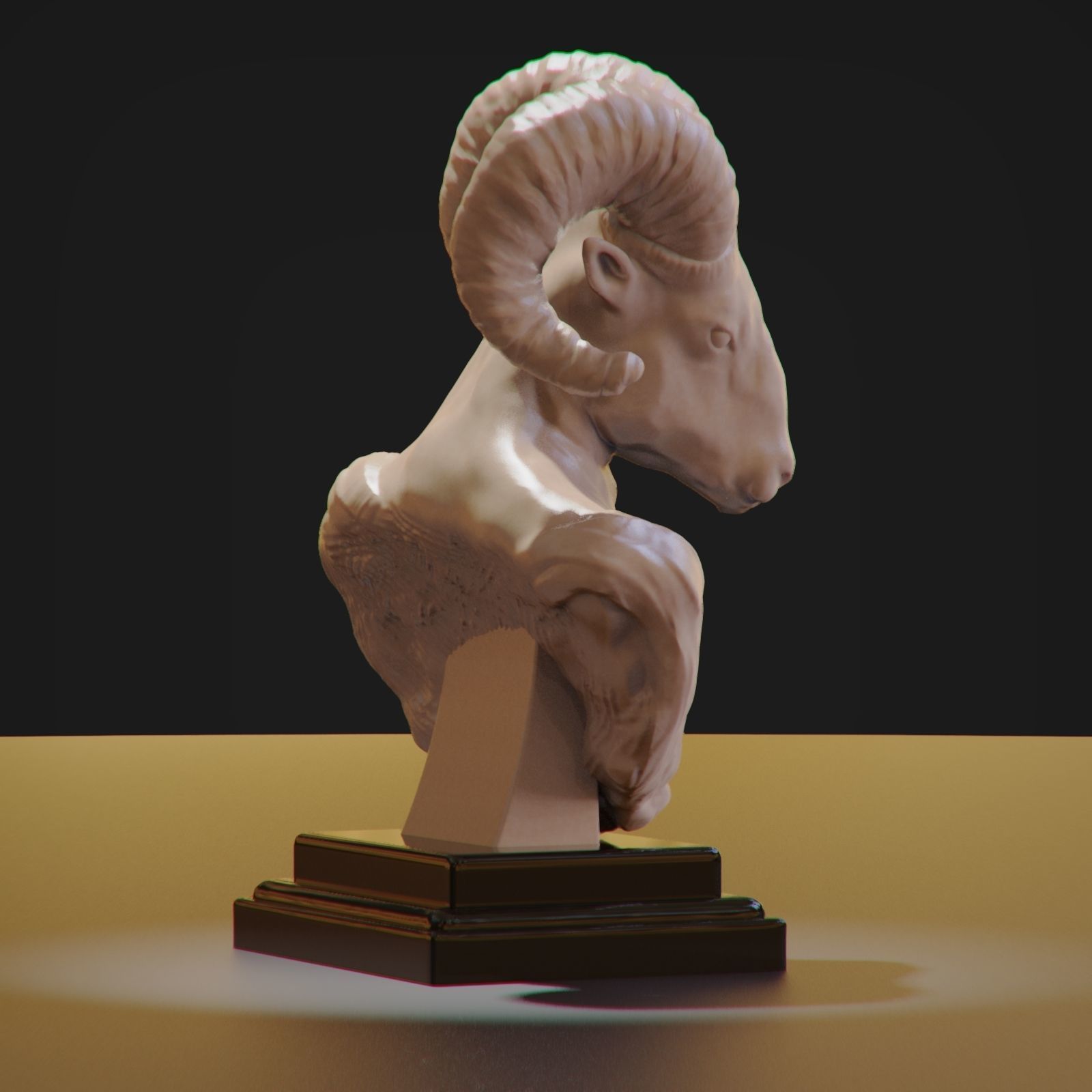 Roman Ram Sculpture 3D print model_5