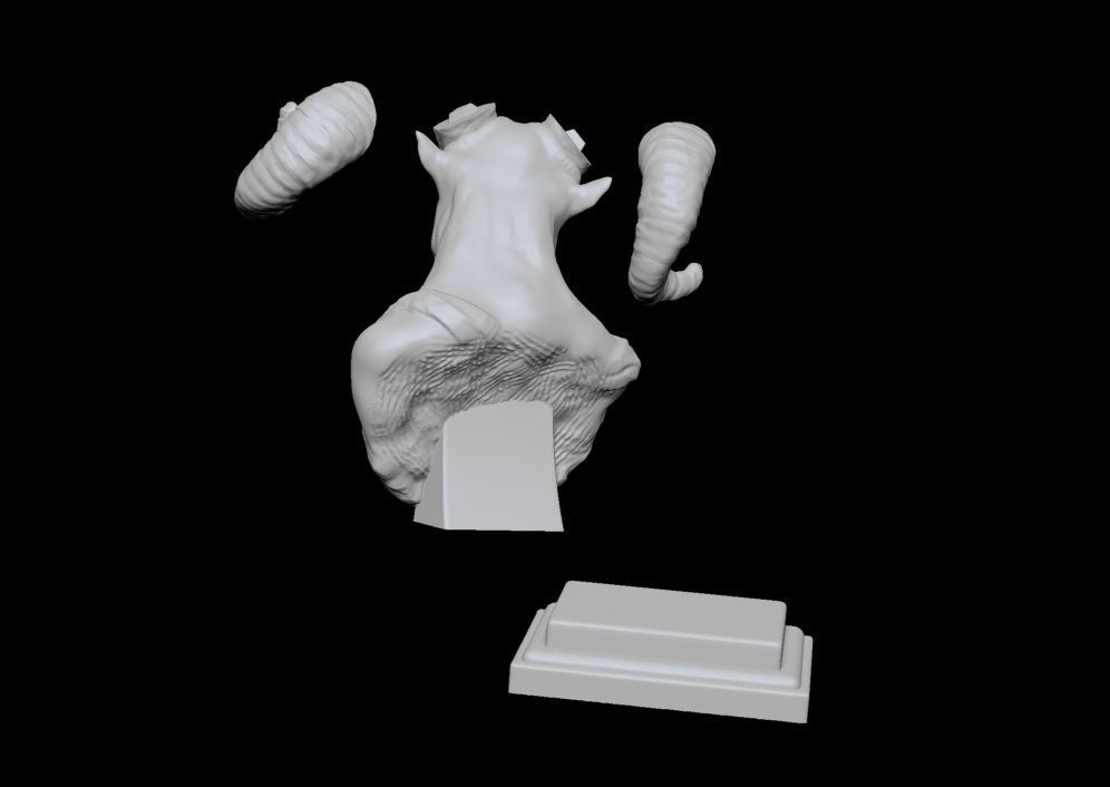 Roman Ram Sculpture 3D print model_15