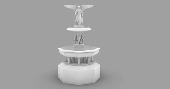 Bethesda Fountain Central Park NY 3D print model