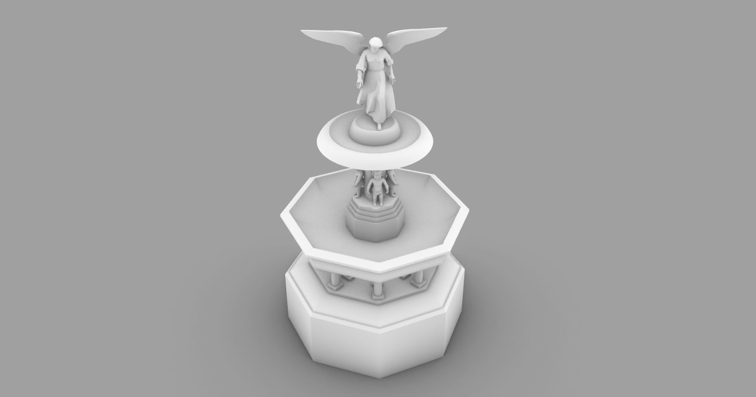Bethesda Fountain Central Park NY 3D print model_7