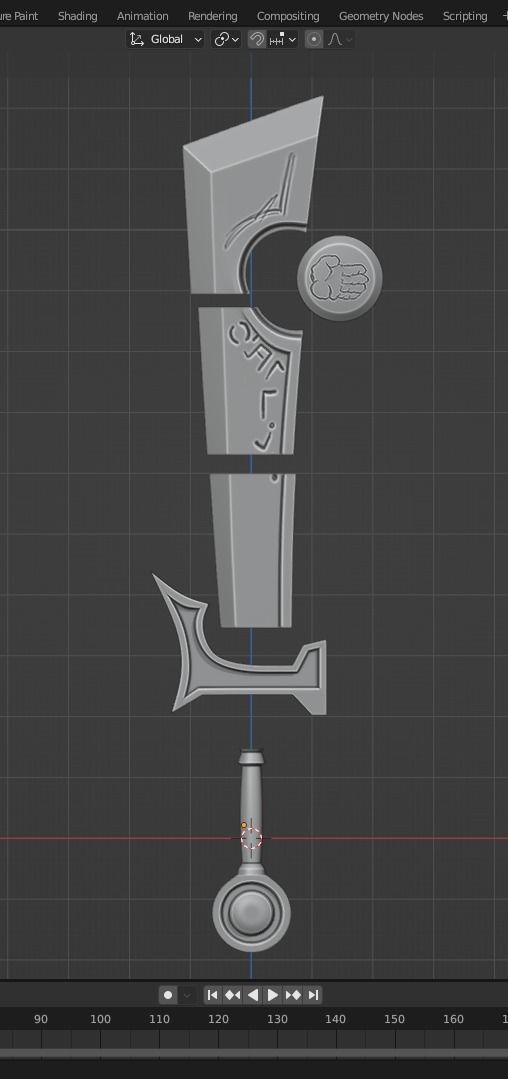 World of Warcraft Paladin Judgment Sword for Cosplay 3D print model_9