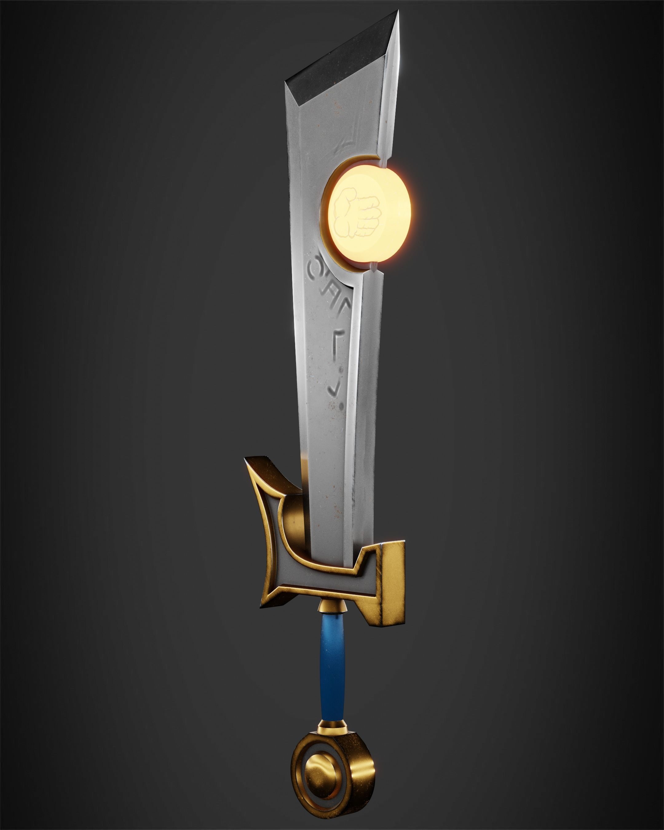 World of Warcraft Paladin Judgment Sword for Cosplay 3D print model_2