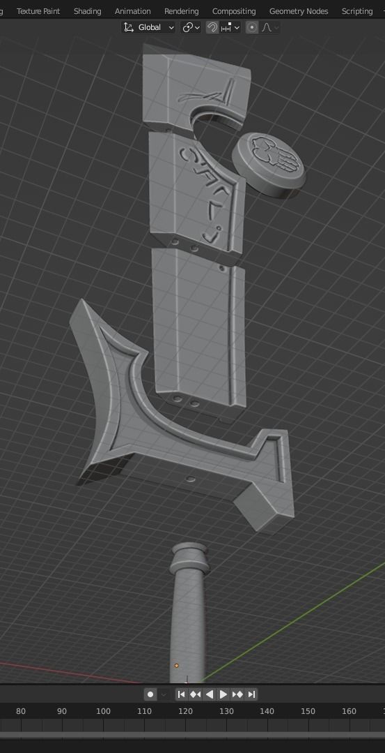 World of Warcraft Paladin Judgment Sword for Cosplay 3D print model_10