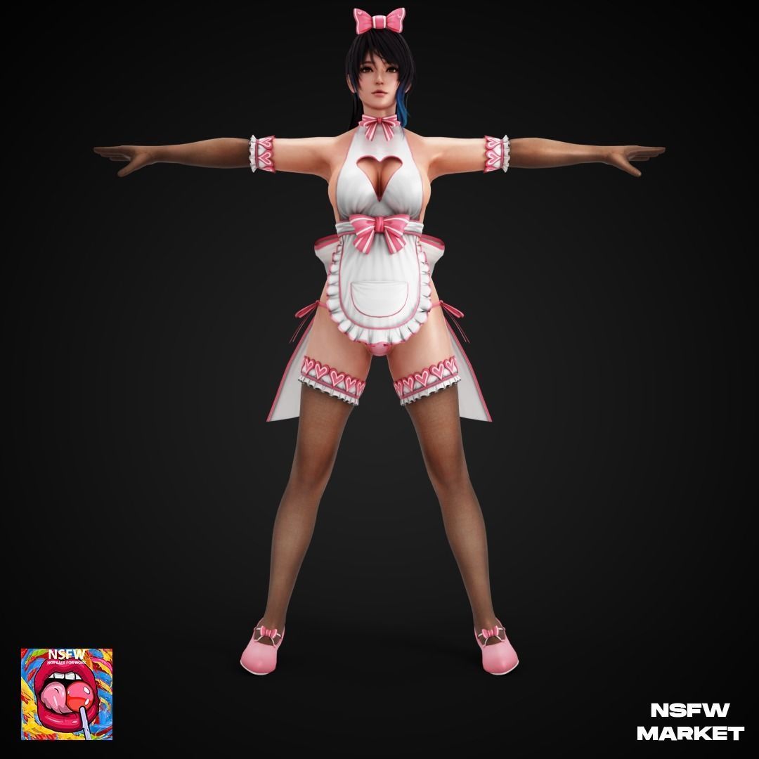 EXCLUSIVE EDITION RIGGED CHARACTER SHANDY - EYES ON ME Low-poly 3D model_3