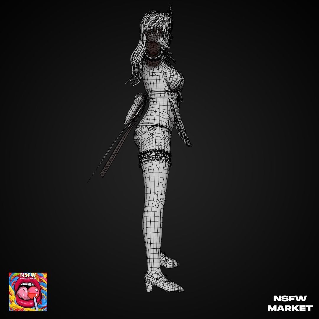 EXCLUSIVE EDITION RIGGED CHARACTER SHANDY - EYES ON ME Low-poly 3D model_16