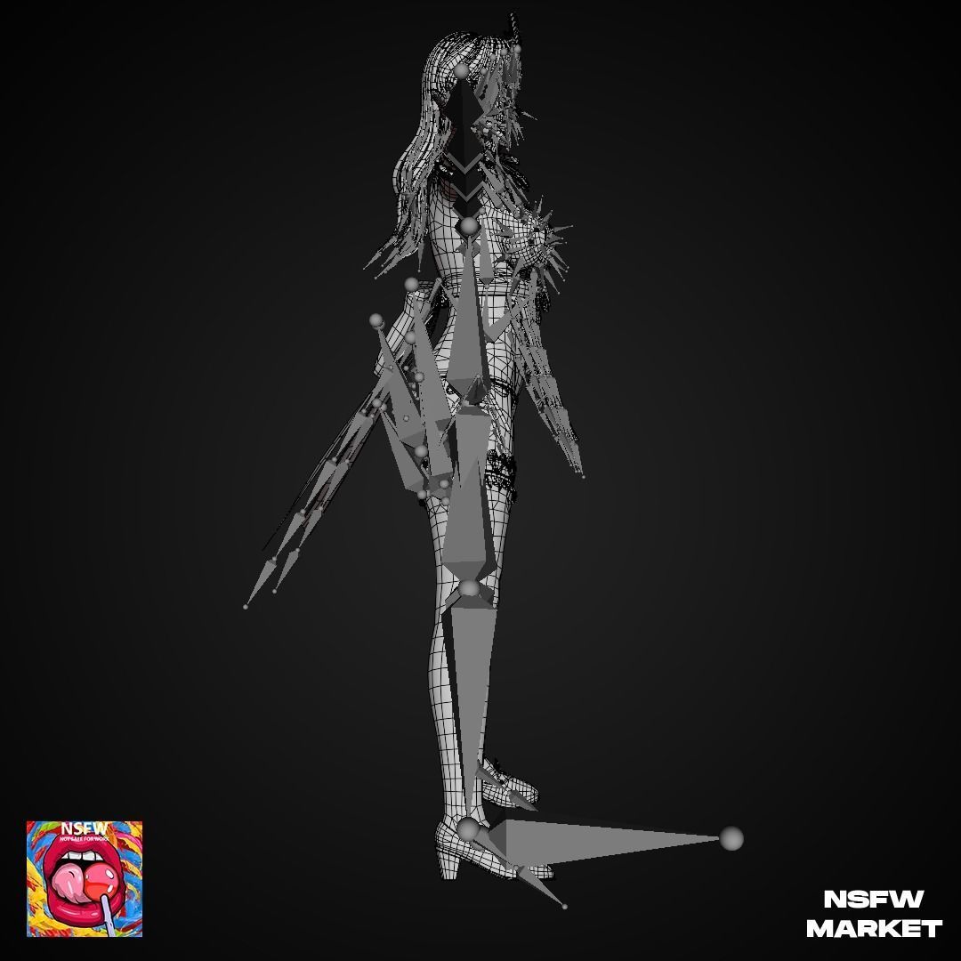 EXCLUSIVE EDITION RIGGED CHARACTER SHANDY - EYES ON ME Low-poly 3D model_20