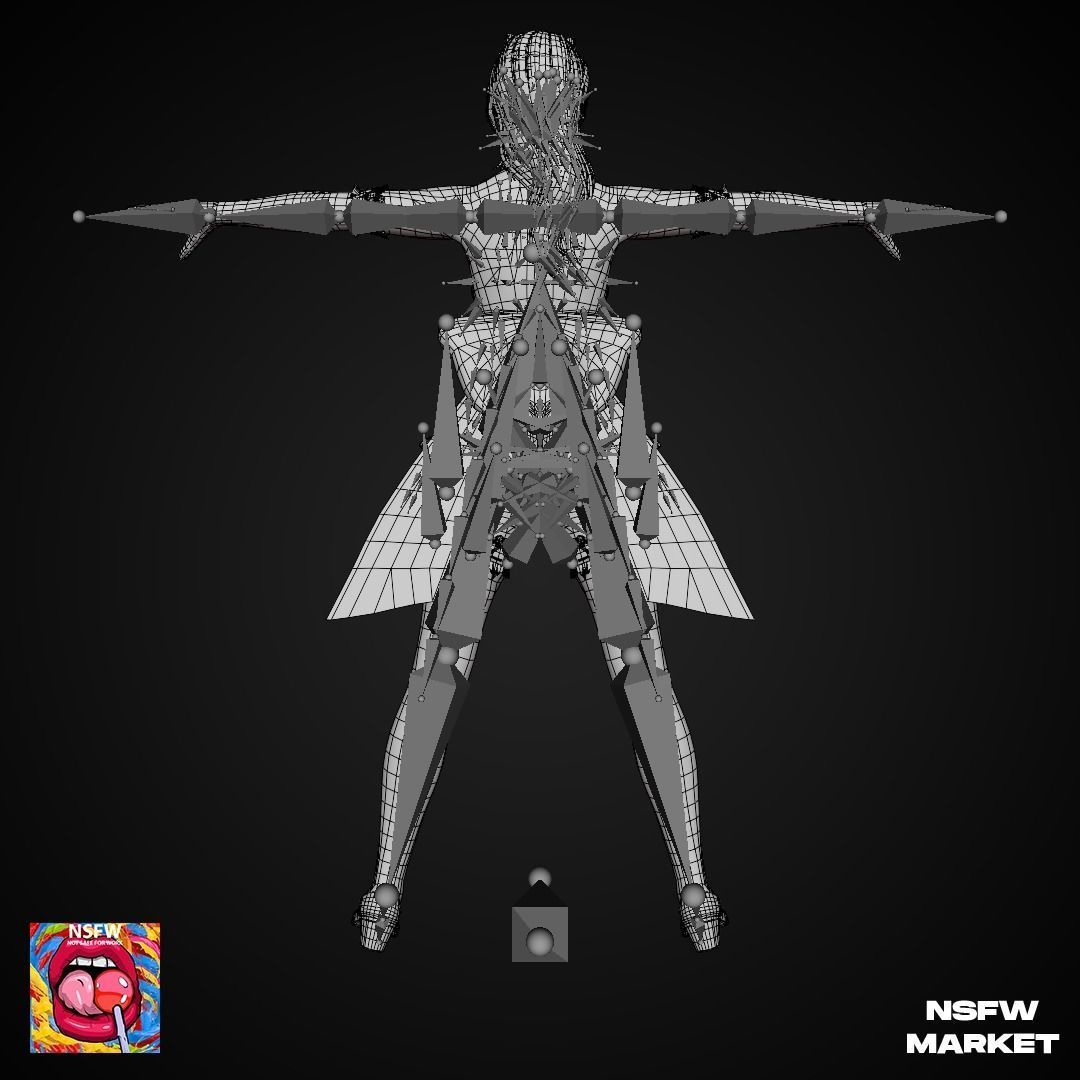 EXCLUSIVE EDITION RIGGED CHARACTER SHANDY - EYES ON ME Low-poly 3D model_22