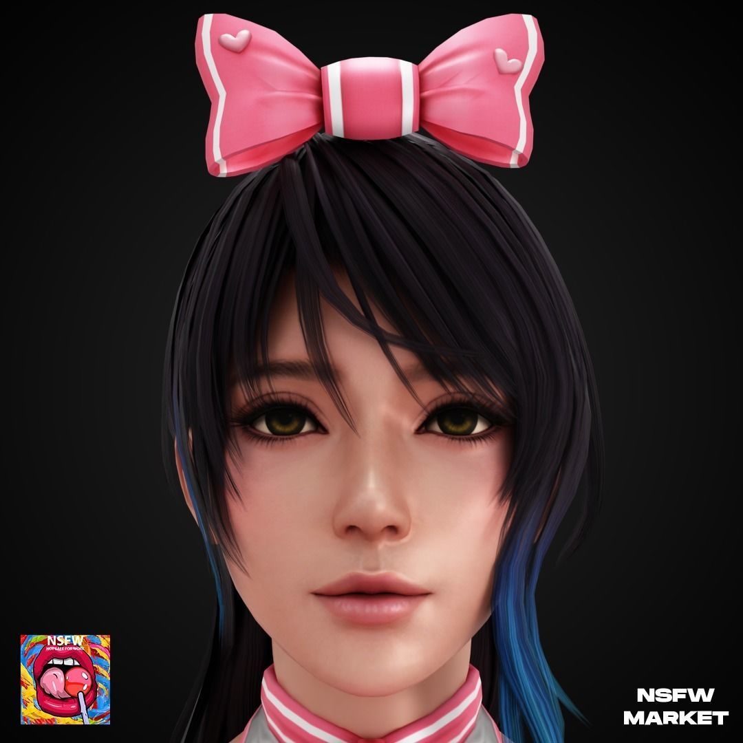 EXCLUSIVE EDITION RIGGED CHARACTER SHANDY - EYES ON ME Low-poly 3D model_2