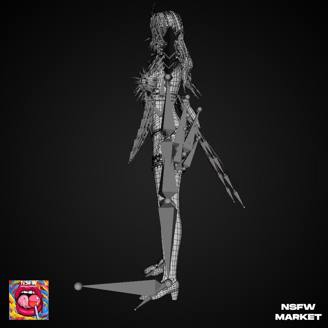 EXCLUSIVE EDITION RIGGED CHARACTER SHANDY - EYES ON ME Low-poly 3D model_21