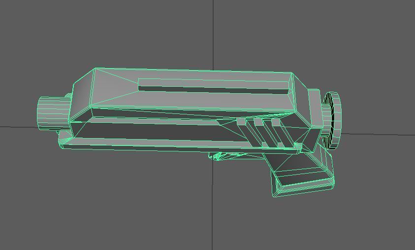 DC-17 hand blaster Low-poly 3D model_6