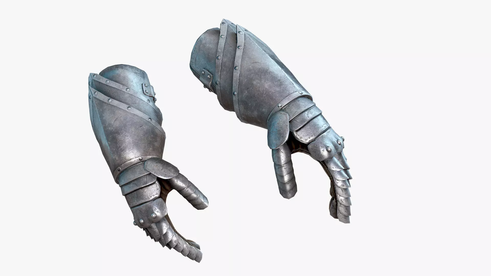 Medieval Knight Glove  Low-poly 3D model_0