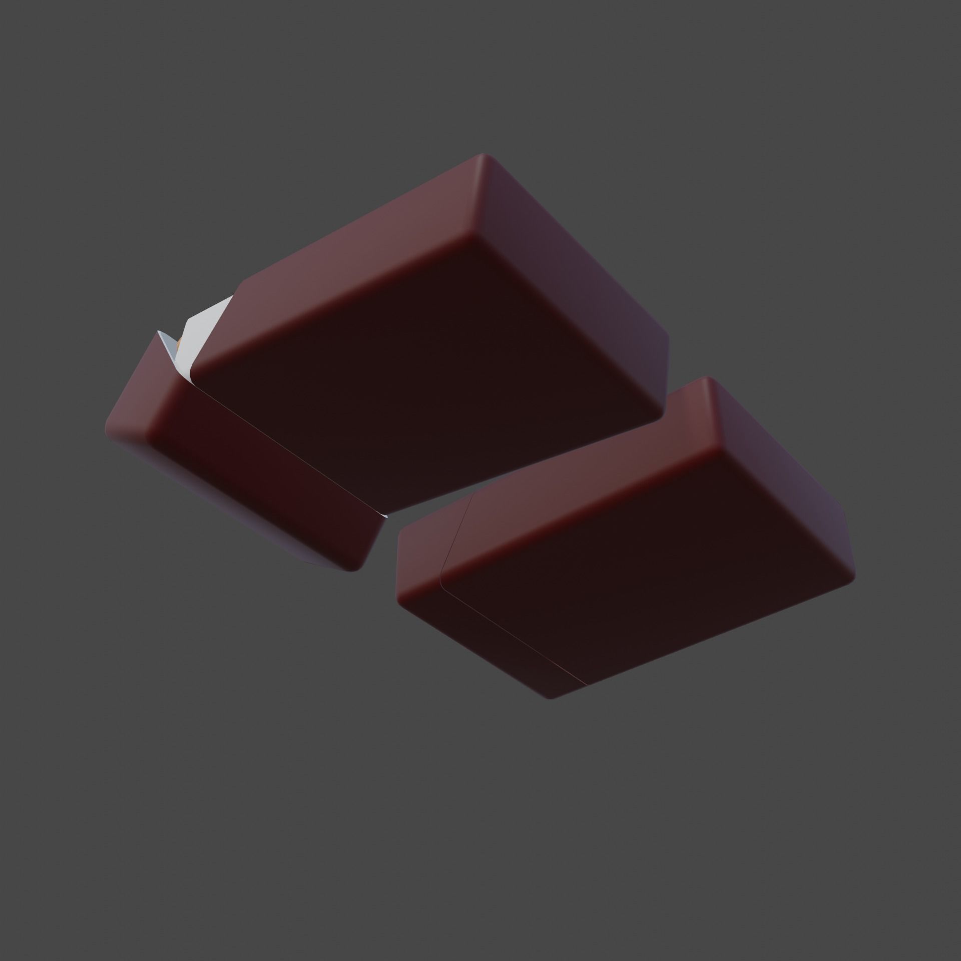 Pack of cigarettes 3D model_1