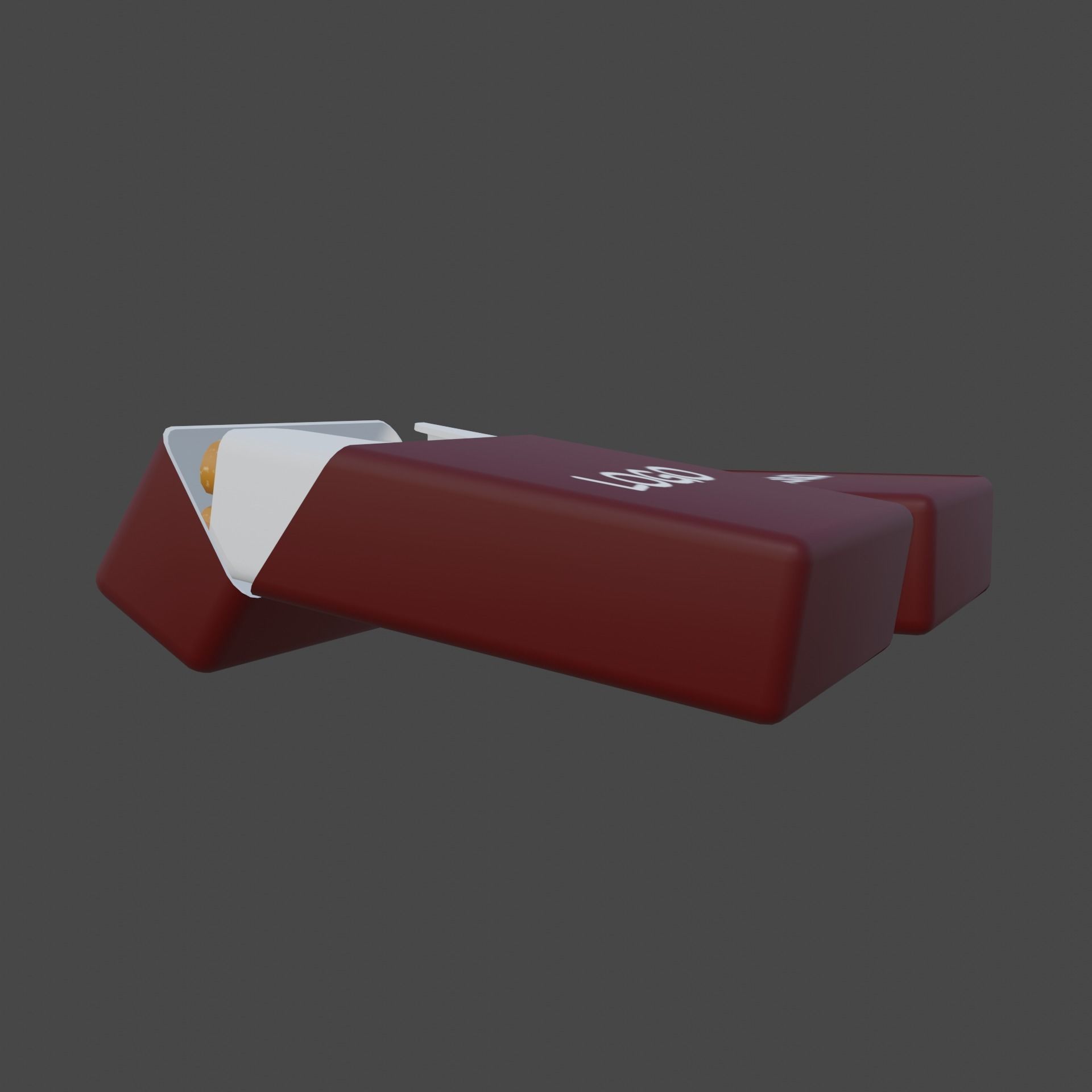 Pack of cigarettes 3D model_4