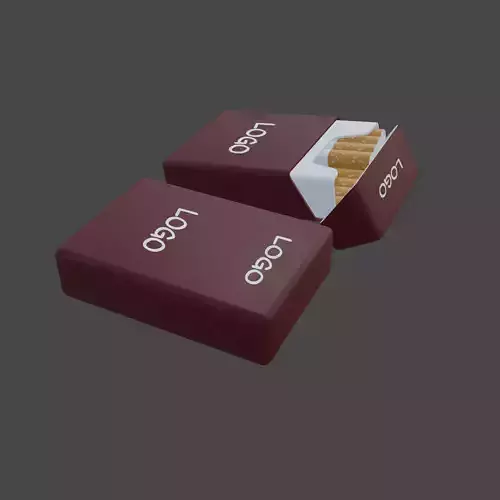 Pack of cigarettes 3D model