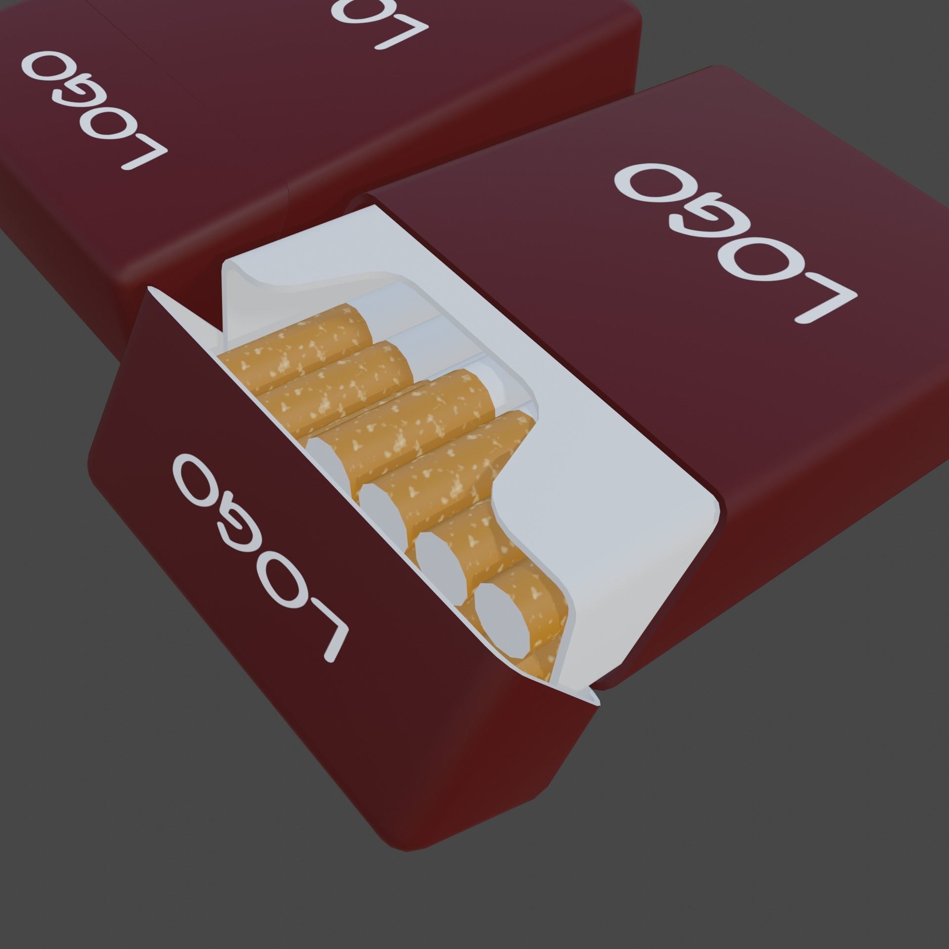 Pack of cigarettes 3D model_9