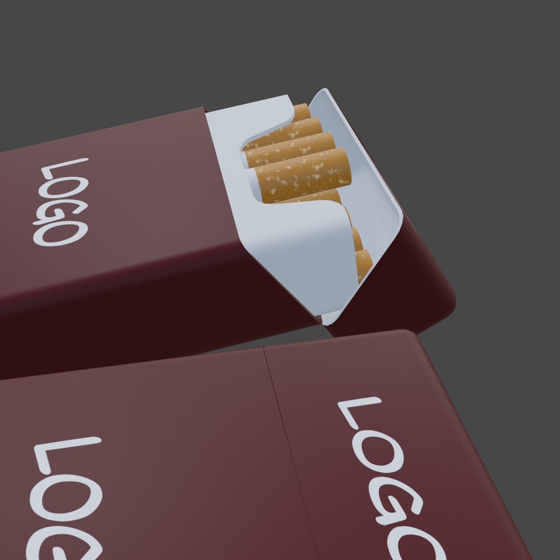 Pack of cigarettes 3D model_8