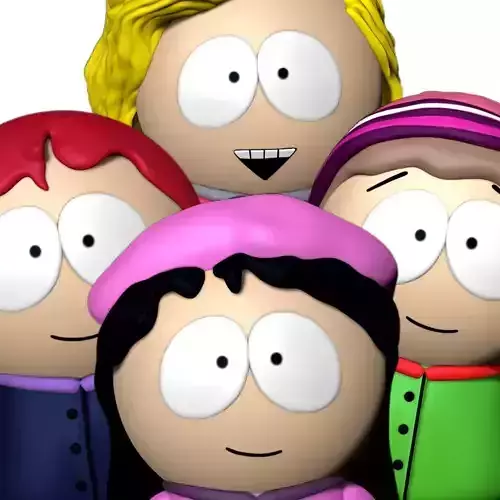 SOUTH PARK Figurines Girls 1 3D print model