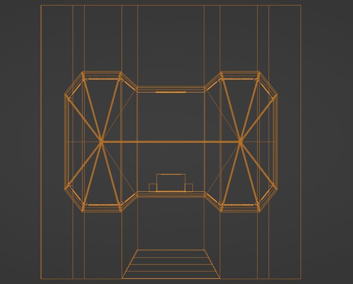 Brick House Low-poly 3D model_19