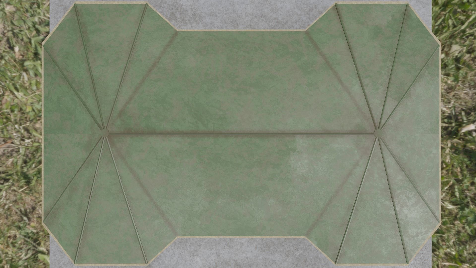 Brick House Low-poly 3D model_17