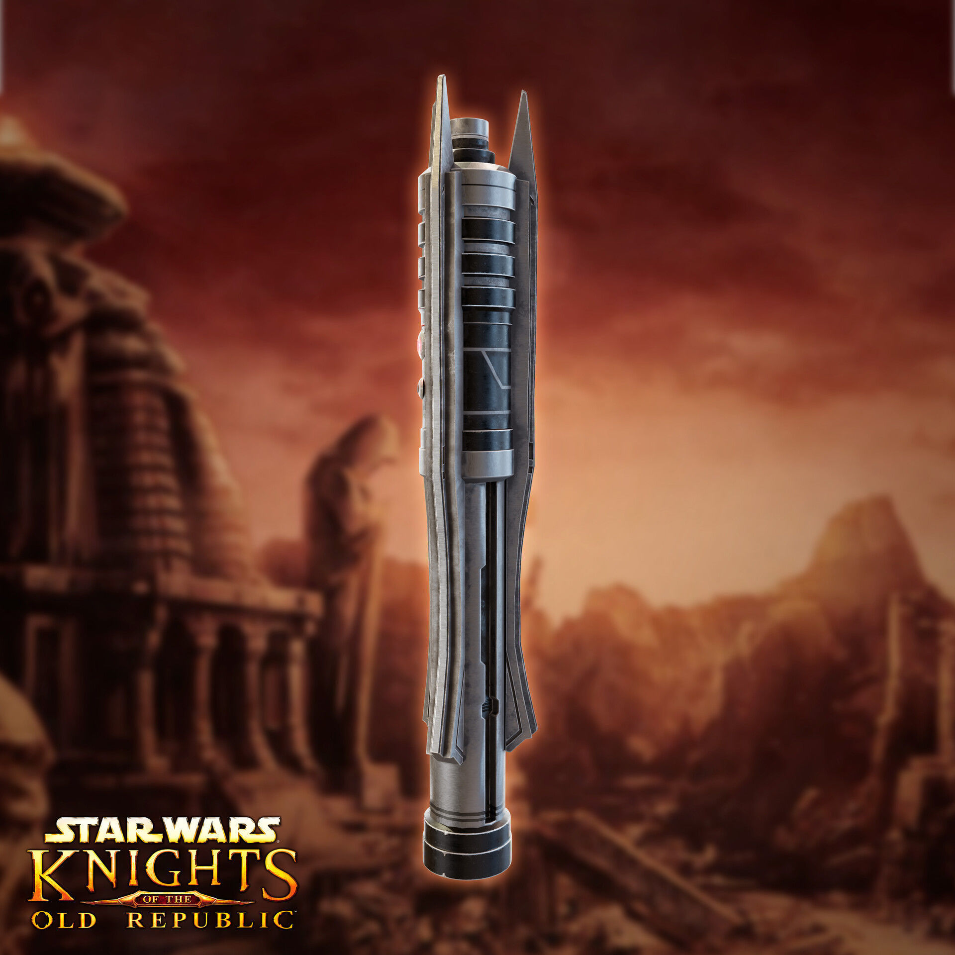 Darth Revan Lightsaber 3D Model Lowpoly Low-poly 3D model_3