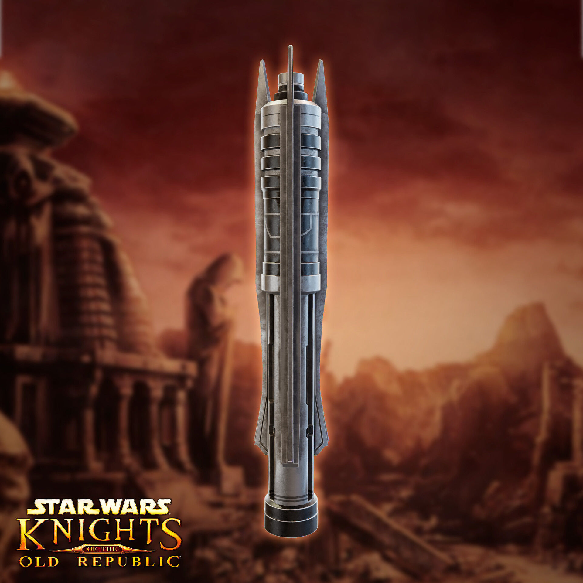 Darth Revan Lightsaber 3D Model Lowpoly Low-poly 3D model_2