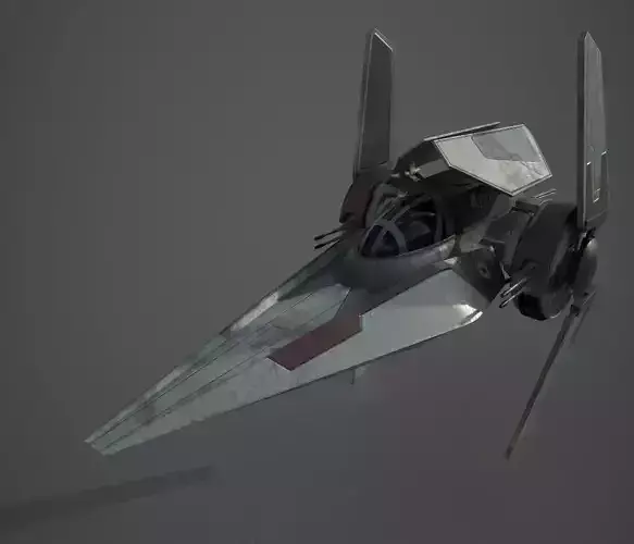 V-wing starfighter 3D model