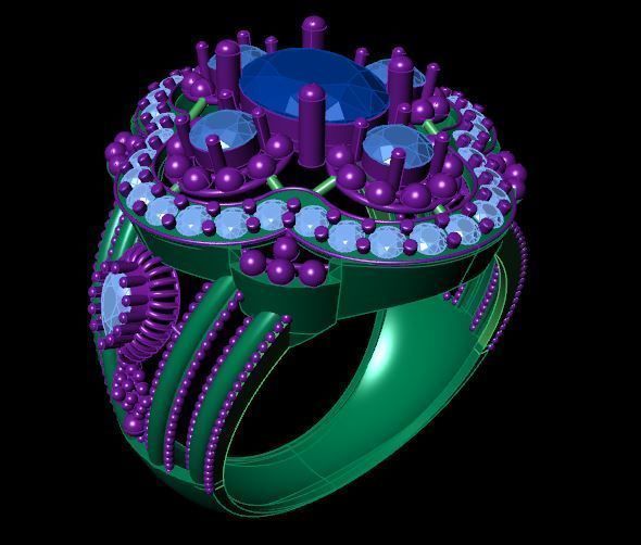 Rings 3D print model_2