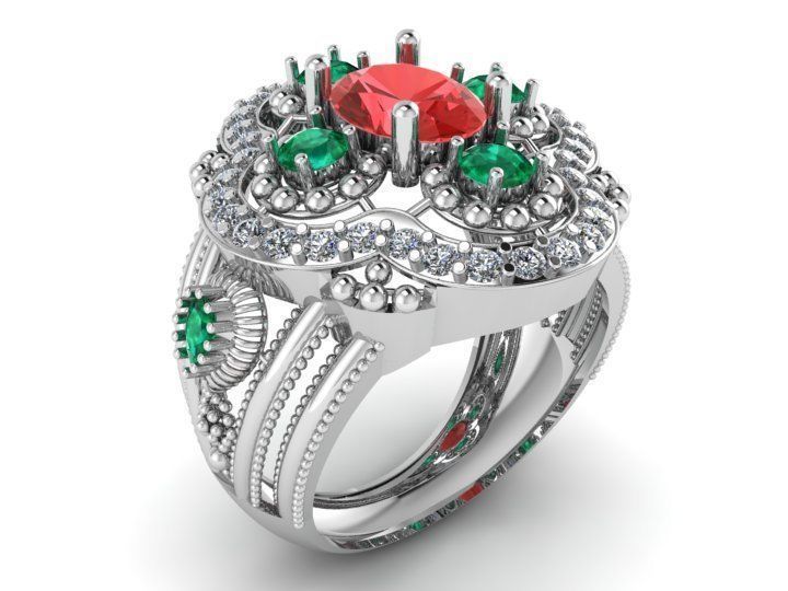 Rings 3D print model_1