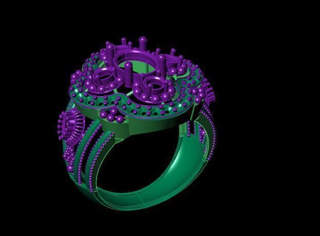 Rings 3D print model_4