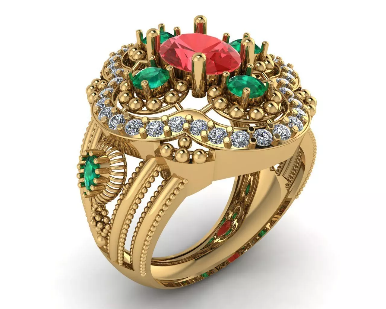 Rings 3D print model_0