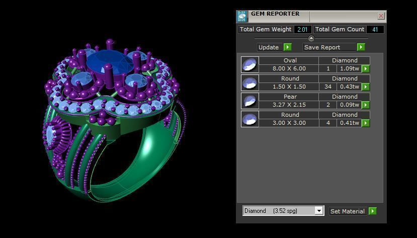 Rings 3D print model_6