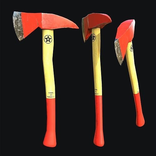 Fire Axe  Low-poly 3D model