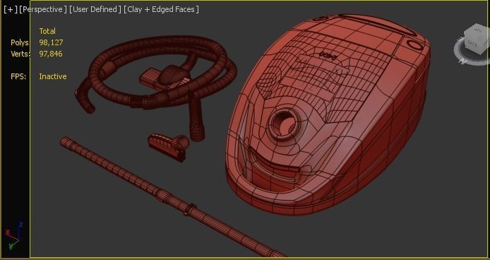 Vacuum Cleaner 7475 3D model_4