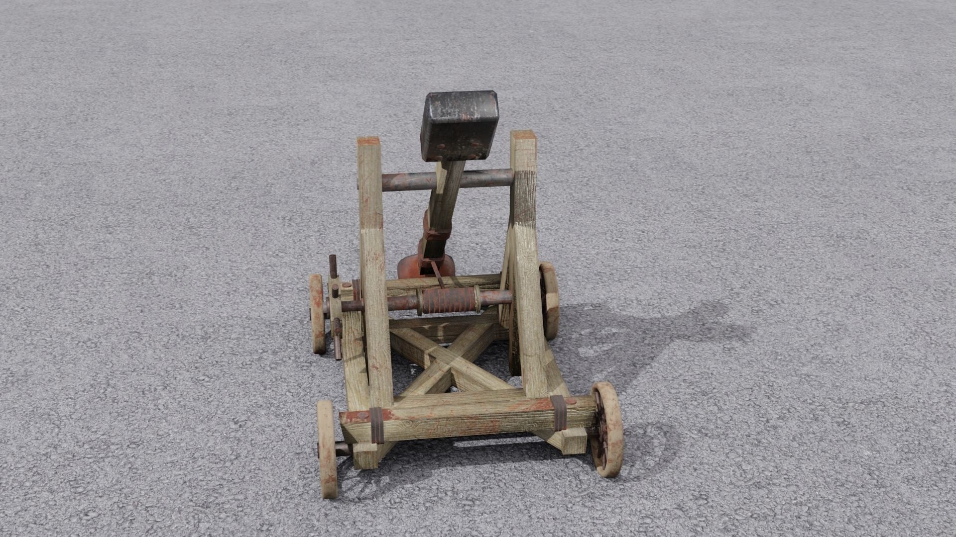 Catapult 3D model Low-poly 3D model_31