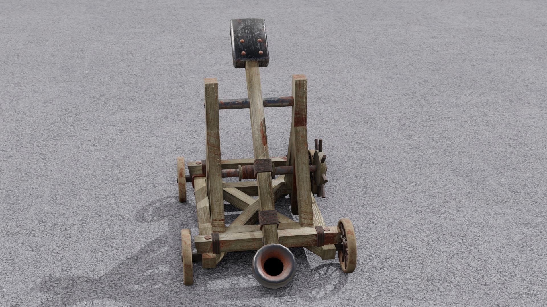Catapult 3D model Low-poly 3D model_12